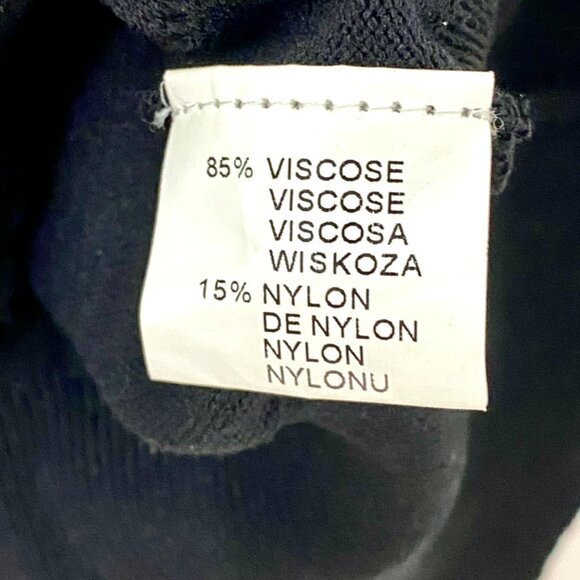 💎 Black Moocci Paris Swarovski-Embellished Short Sleeve All-Season Knit Top M/L - Picture 6 of 6